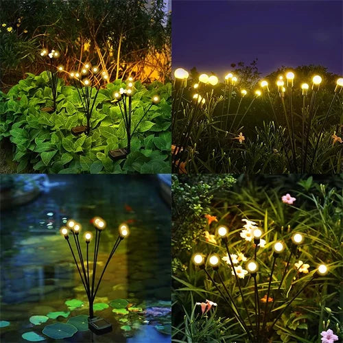 Solar-Powered Firefly Garden Light