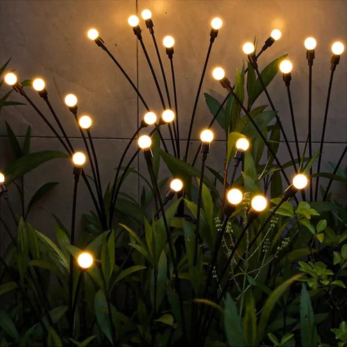 Solar-Powered Firefly Garden Light